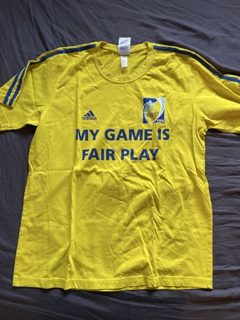 Adidas T-Shirt gelb FIFA My Game Is Fair Play Grösse L