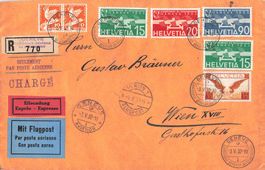 Genf GE Abrüstungskonferenz 1932 Flugpost Express