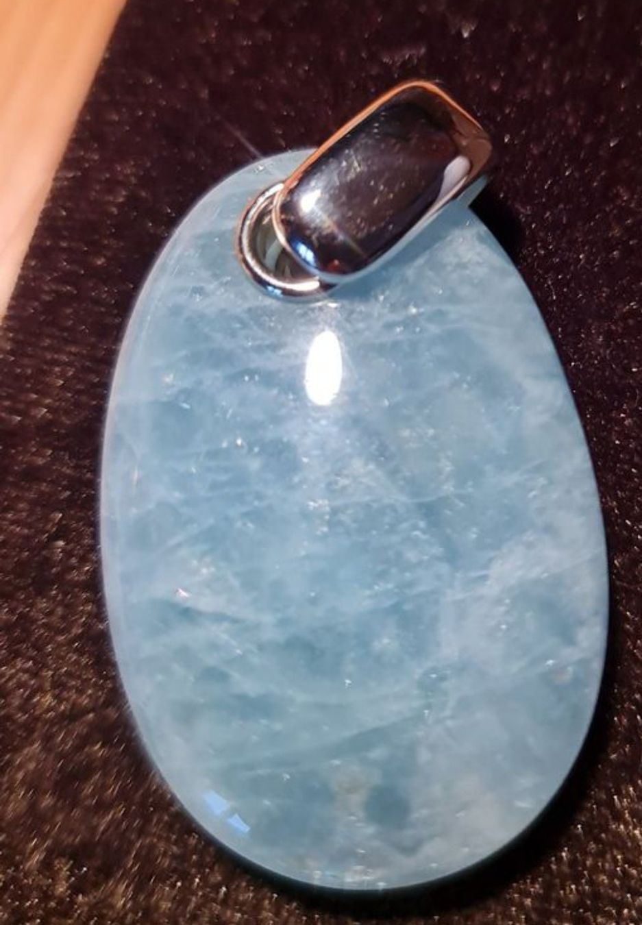 Anhänger: Pendentif aigue-marine pierre argent 925 – Gebraucht aus Sion von norns
