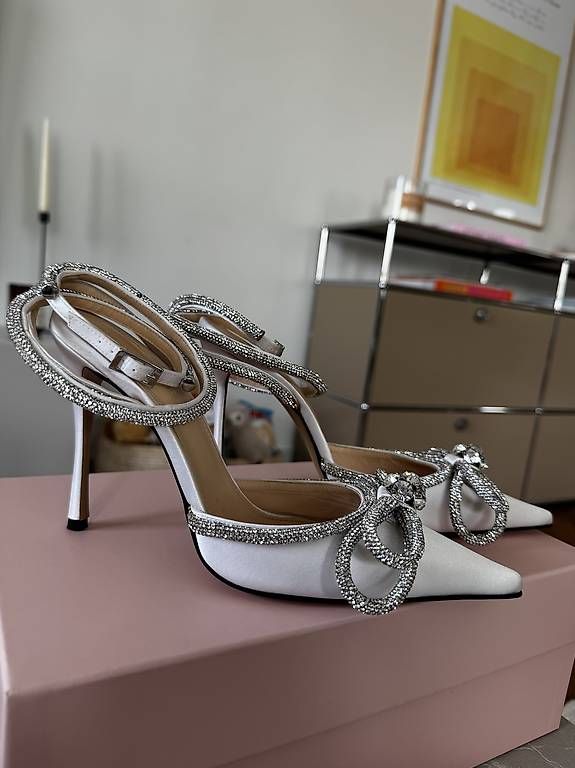 Scarpe da donna: Originale Mach & Mach Slingback Pumps Weiss – Usato da Zürich venduto da sar_q7mt 3