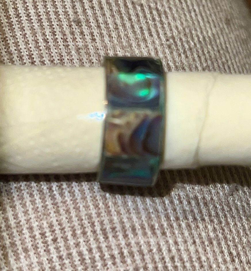 Anelli: Abalone Ring, Silberring, Damenring 17mm – Usato da Basel venduto da Tierschutz-Flohmi 3