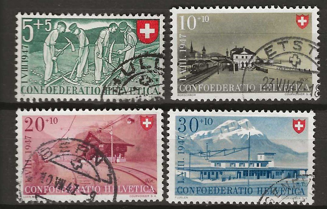 Tutti i francobolli: PP047  - Pro Patria 1947 obl. – Usato da Trélex venduto da Phil_Albert