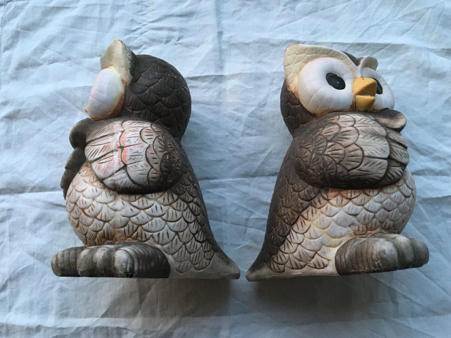 Figuren: 2 Eulenfiguren-Weisheit, Intuition, Intelligenz ca. 22x16cm – Gebraucht aus Heerbrugg von dwfg 4
