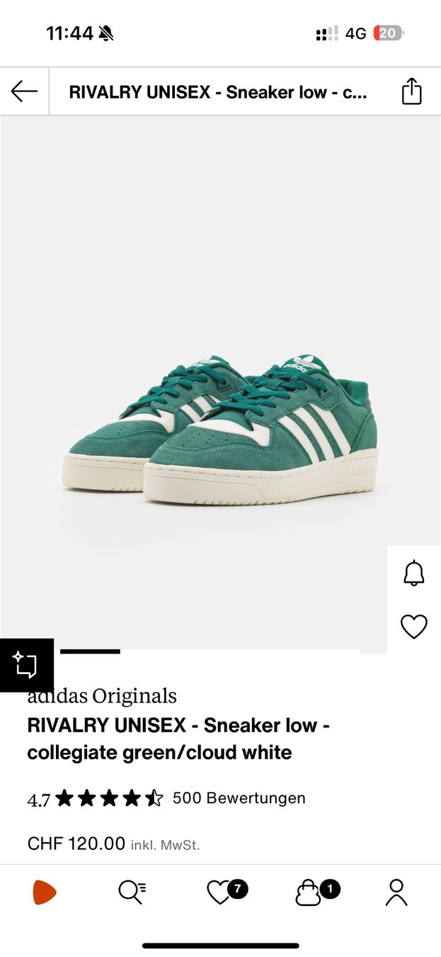 Adidas Herrenschuhe: Adidas Rivalry Low Sneaker Grösse 43 1/3 – Gebraucht aus Zürich von fresh0001 4