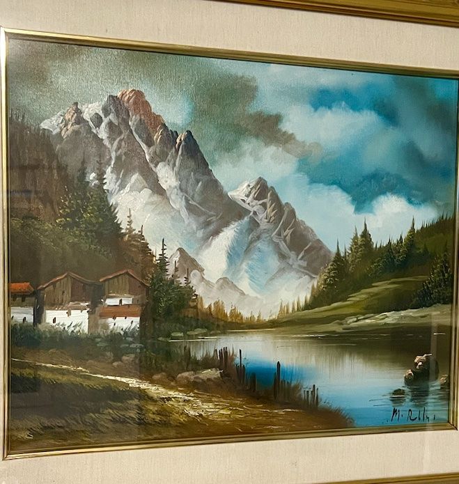 Dipinti: Schönes eingerahmte Landschafts - Ölgemälde – Usato da Rutschwil venduto da joz_w5mj 2