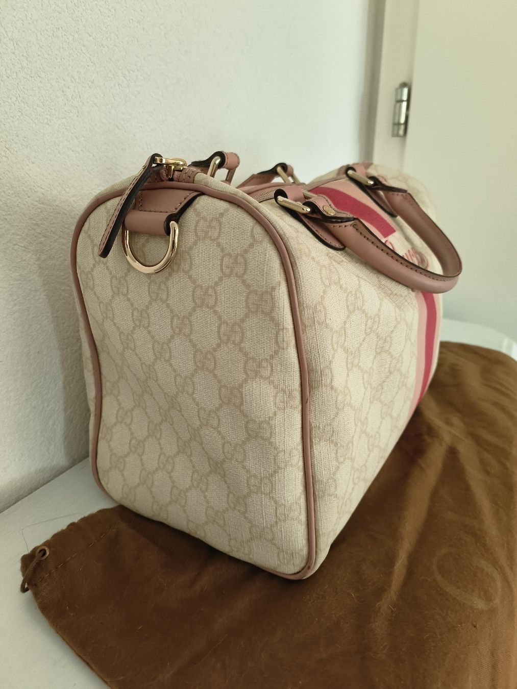 Gucci Taschen für Damen: sac Gucci Boston crème et rose – Gebraucht aus Préverenges von cpa_v28q 2