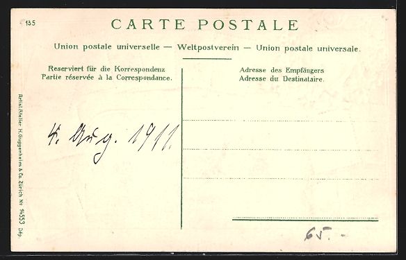 Ansichtskarten: Passepartout-Lithographie Finhaut, Gesam – Gebraucht aus Berlin von bartko-reher 1