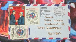 CL32 Enveloppe + Timbre Paraguay 1974