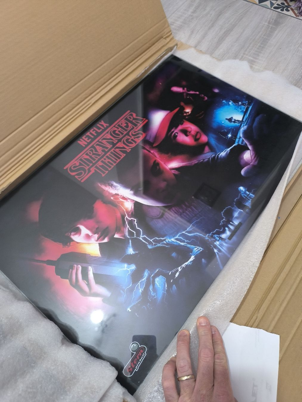 Stern Pinball Flipper: Glasscheibe mit Translite Stranger Things Stern Pinball – Usato da Matzingen venduto da Lucxor
