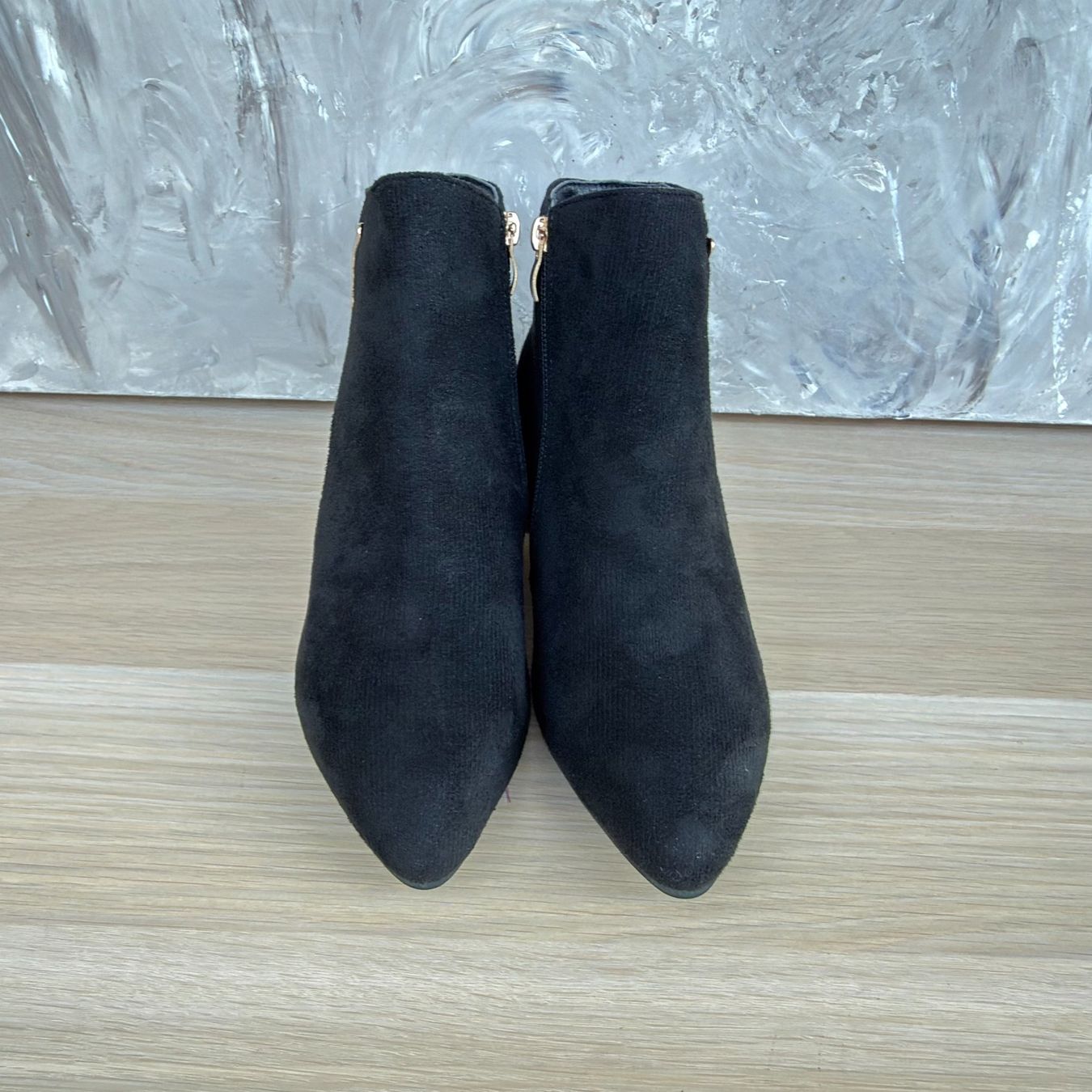 Scarpe da donna: Bottines suédine noires a talon – Usato da Thônex venduto da BrYu 5
