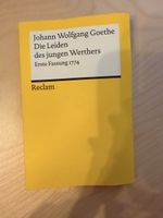 Johann Wolfgang Goethe Die Leiden des jungen Werthers Reclam