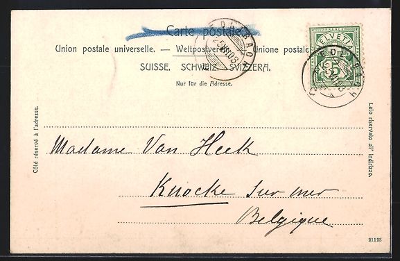Cartes postales: AK Menzingen, Bains de Schoenbrunn, 1903 – D'occasion à Berlin par bartko-reher 1