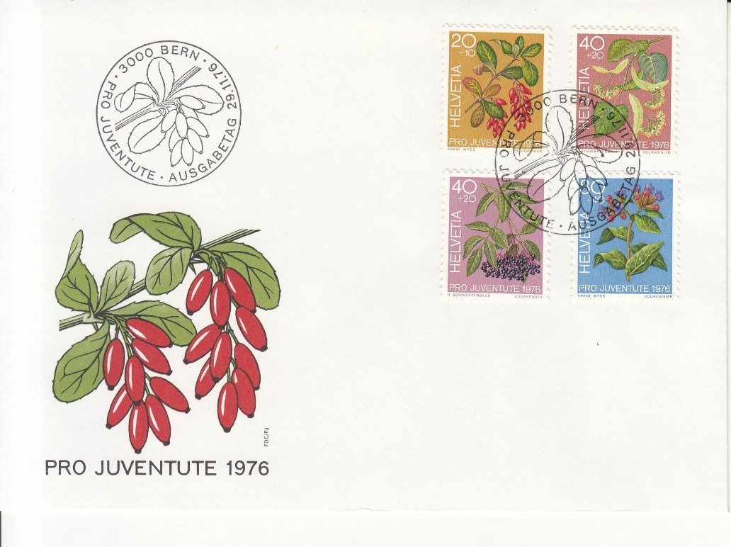 Alle Briefmarken: SBK J257 - J260 FDC – Gebraucht aus Bürglen TG von StampGraf