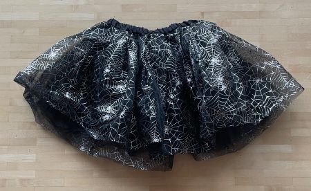 Tutu Rock Halloween Spinnennetz schwarz Grösse M/L neu