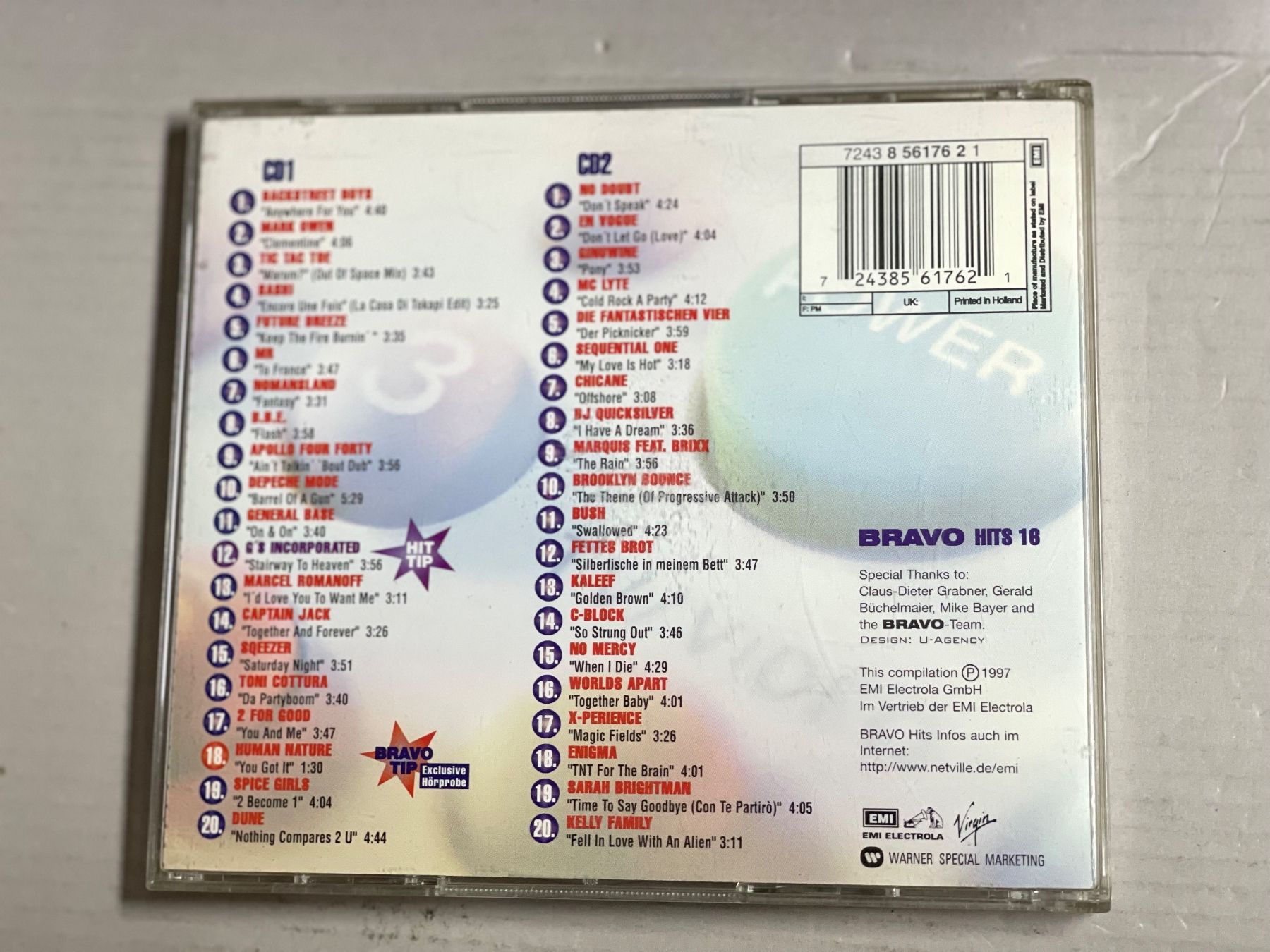 CD: Bravo Hits 16 – Usato da Muri b. Bern venduto da AdidasCollector 1