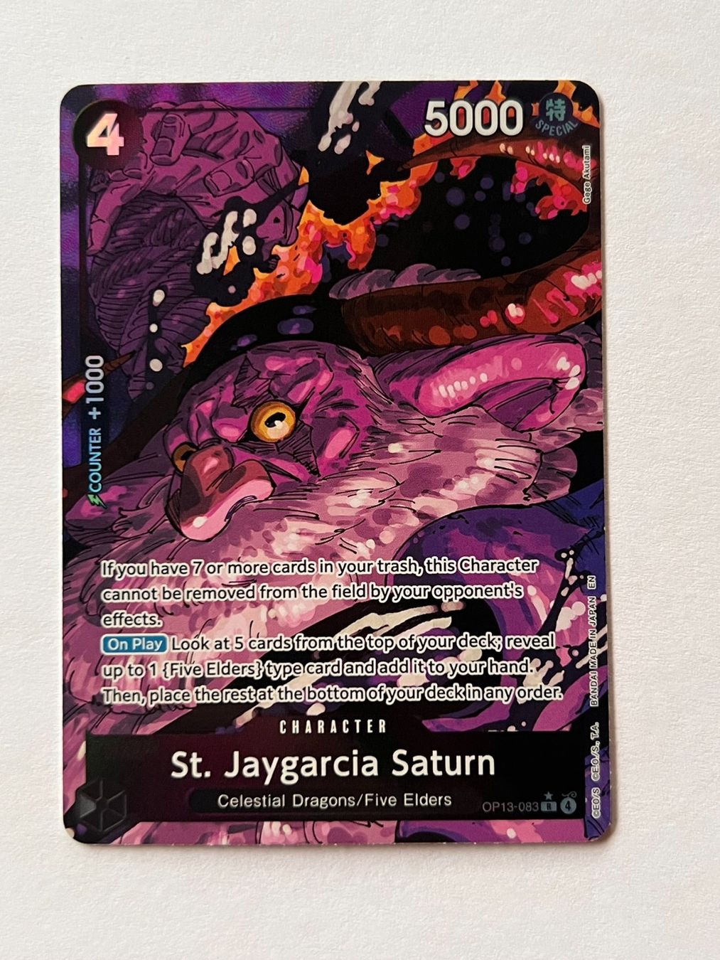 Bandai Carte collezionabili: St. Jaygarcia Saturn - OP13-083 – Usato da Ilanz venduto da caui