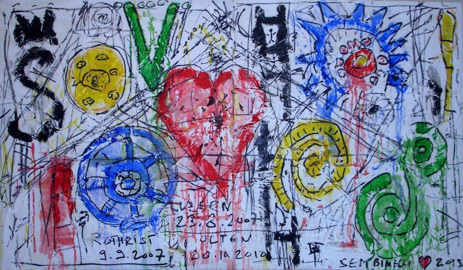 Gemälde: Stephan Sembinelli / Original / 70 × 120 cm / Mischtechnik – Neu (gemäss Beschreibung) aus Welschenrohr von StarRecordsGmbH
