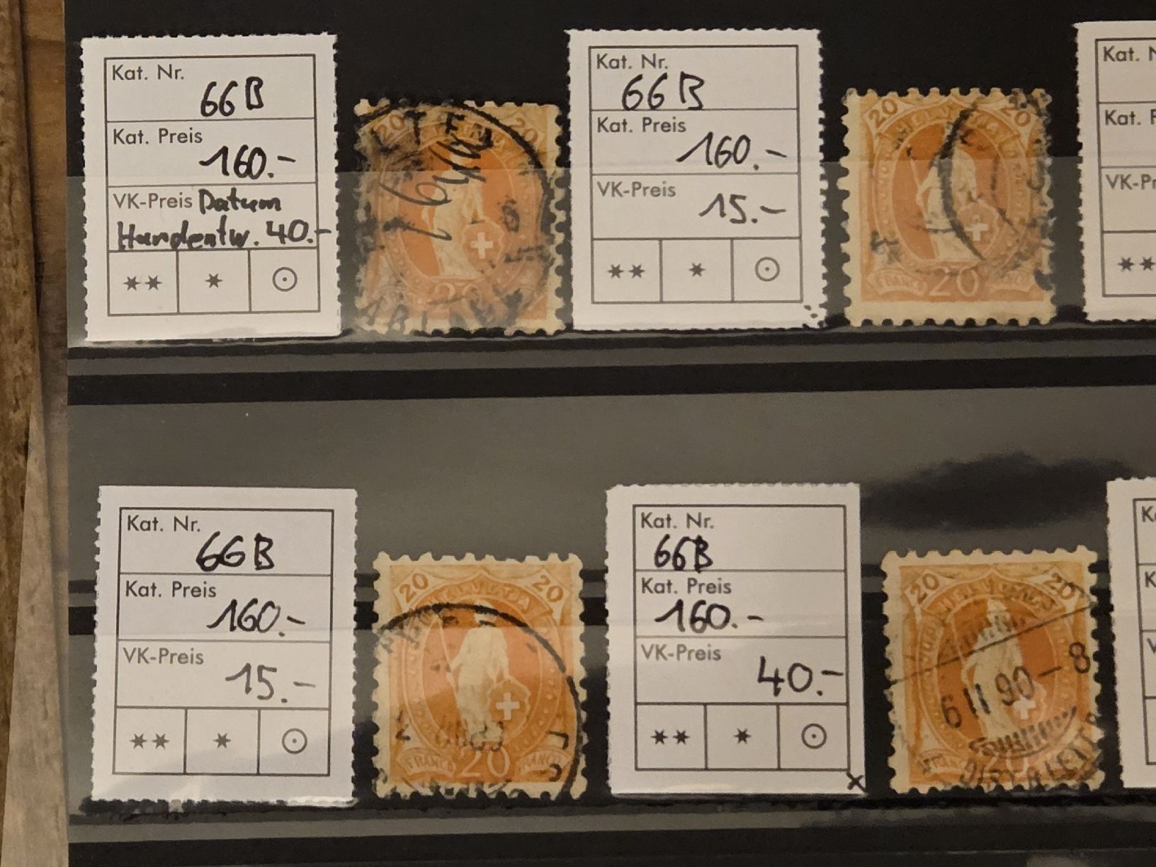 Tous les timbres: 12mal 66B Kat.1920.- – D'occasion à Wangen par Abartix 1