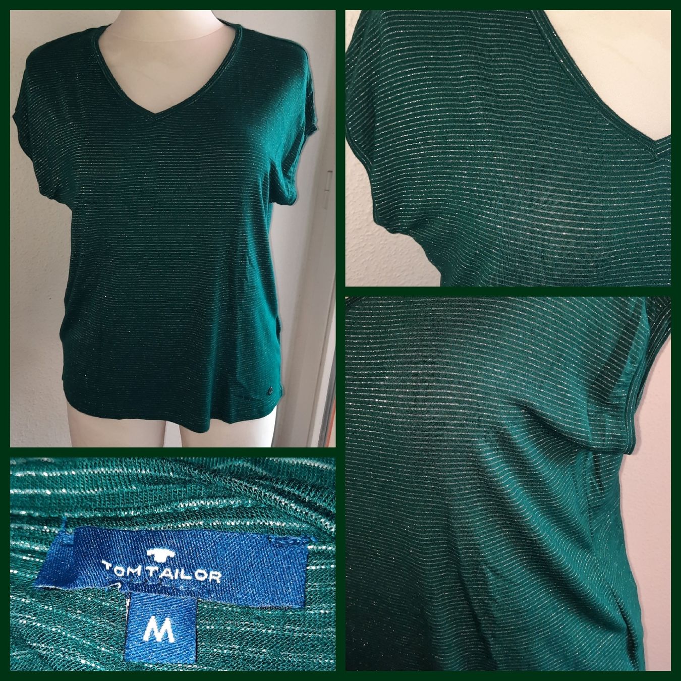 Tom Tailor T-shirt: ***TOM TAILOR*** Shirt grün Gr M – Usato da Wädenswil venduto da H2H_Secondhandshop