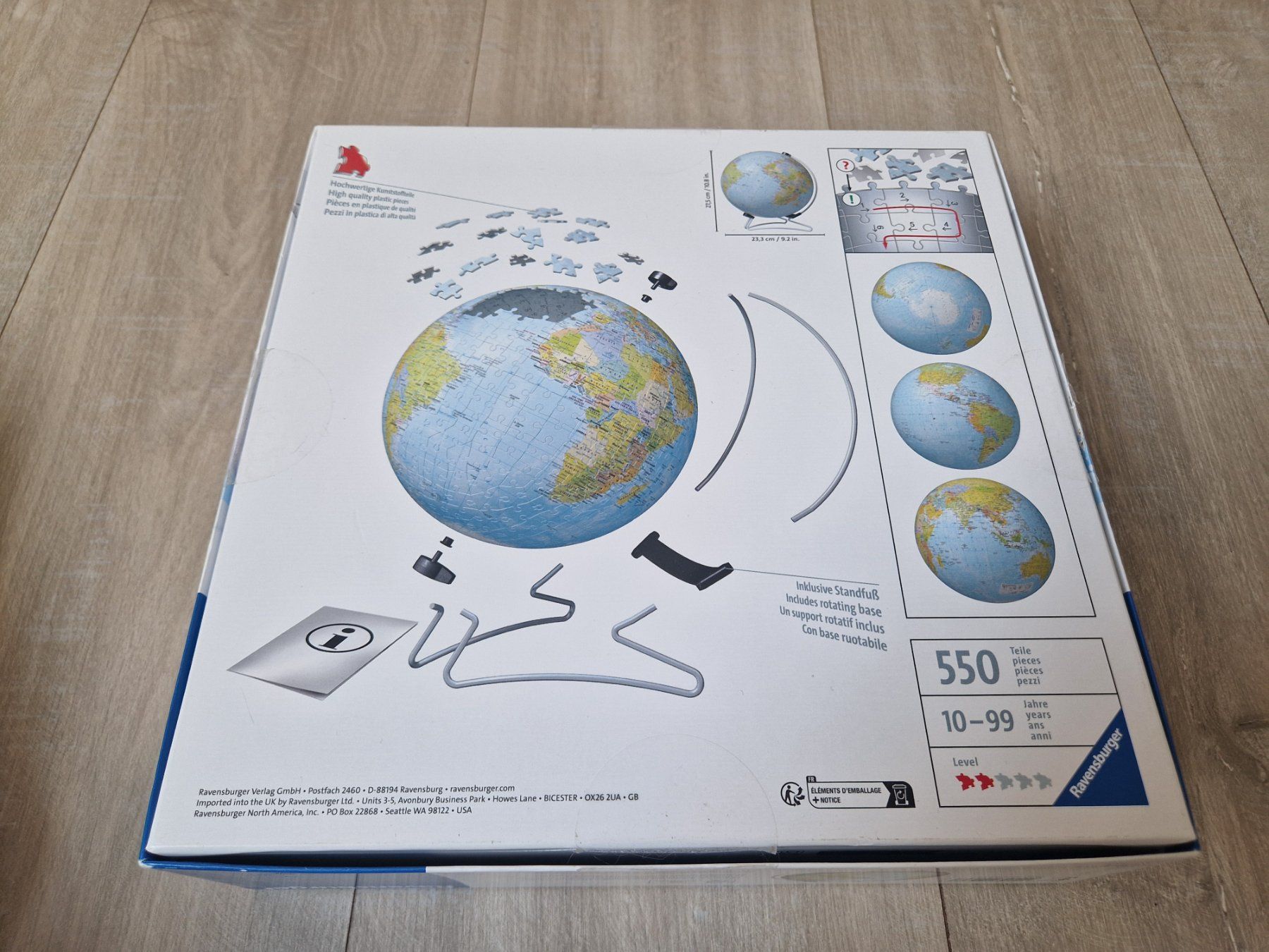 Ravensburger Puzzle: Puzzle Ravensburger Globe Terrestre 3D Comme Neuf – Usato da Rochefort venduto da Arkaik_FH_CH 1