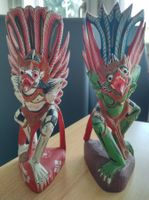 2x Bali Garuda Figuren Holz – Handarbeit Wächter Set