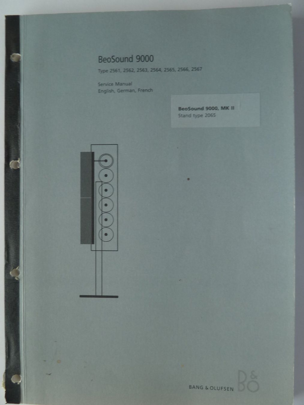 Bang & Olufsen Radio: BeoSound 9000 Service Manual – Usato da Affoltern am Albis venduto da Sennrtv 5