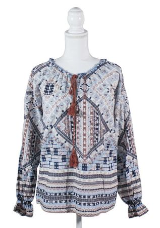 cream Bluse Gr. 38