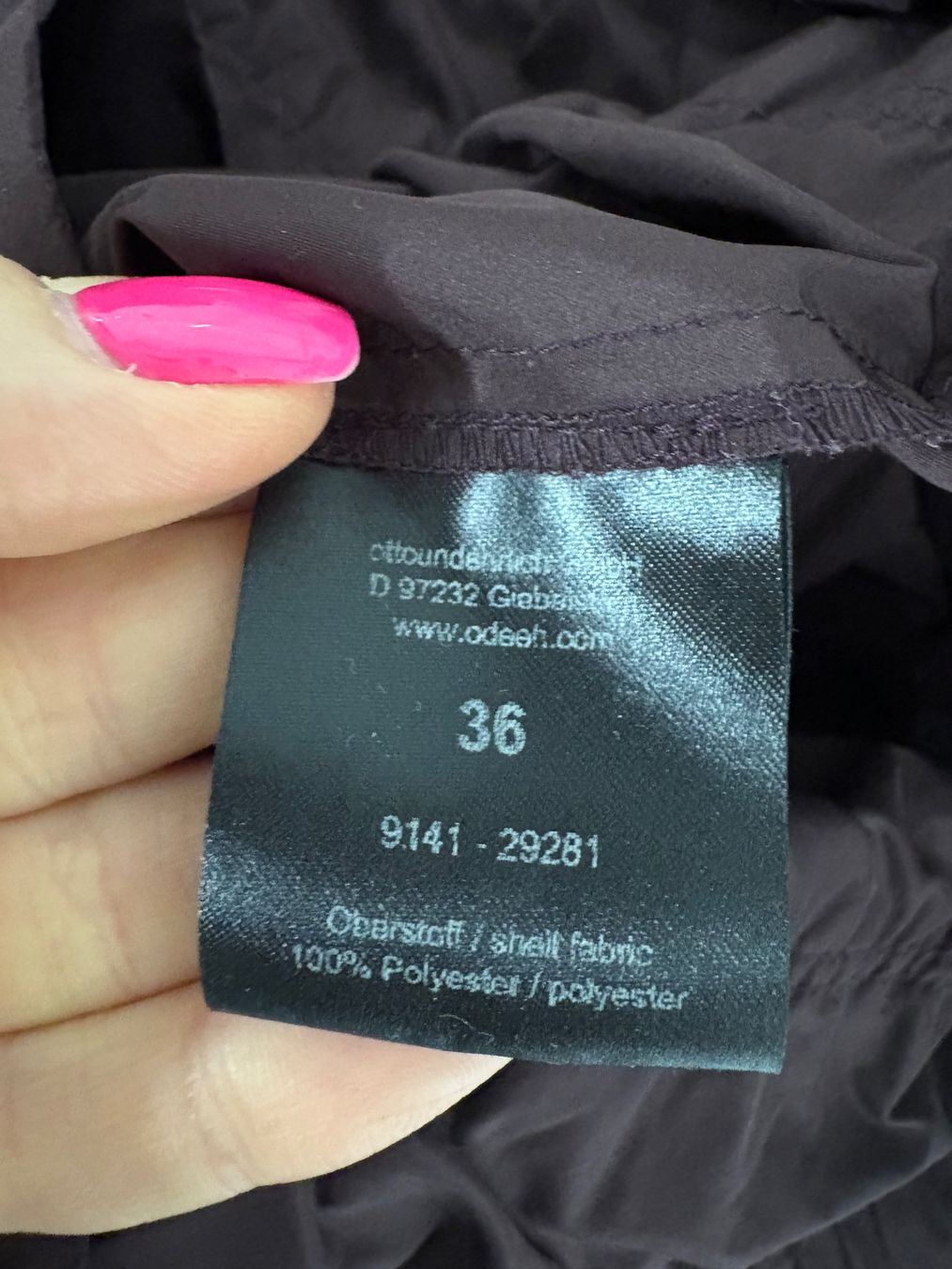 Odeeh Blusen: Odeeh extravagante Bluse 36 aubergine Raffungen – Neu (gemäss Beschreibung) aus Regensdorf von secondchancefashion 6
