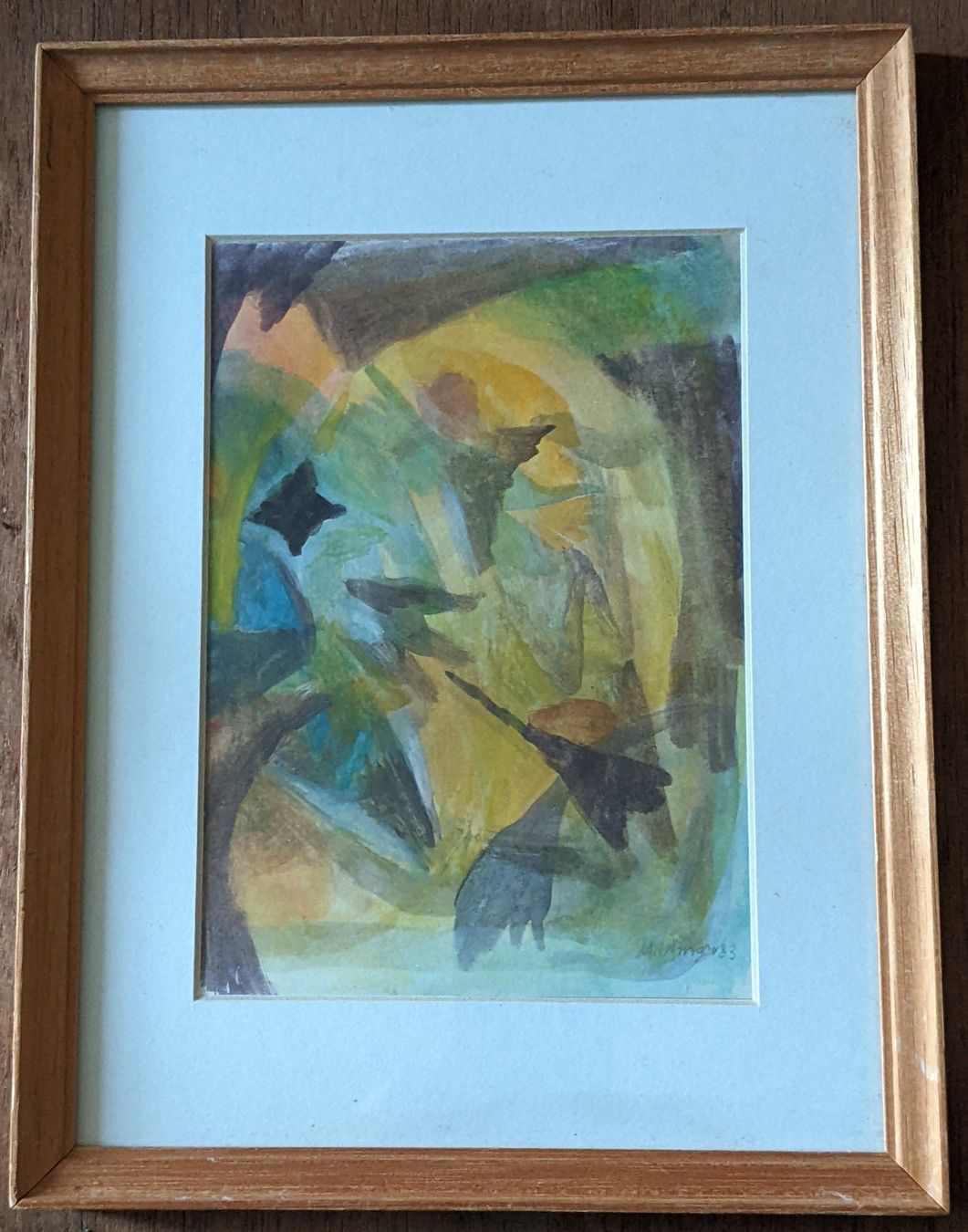 Dipinti: M. UTINGER : Aquarelle abstraite – Usato da Petit-Lancy venduto da kine 6