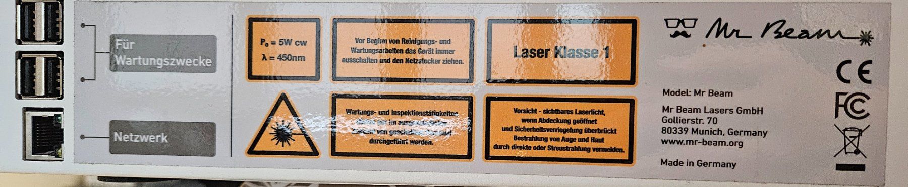 Alle Maschinen: Mr. Beam Lasercutter (S) – Gebraucht aus Mumpf von des_v9ks 4