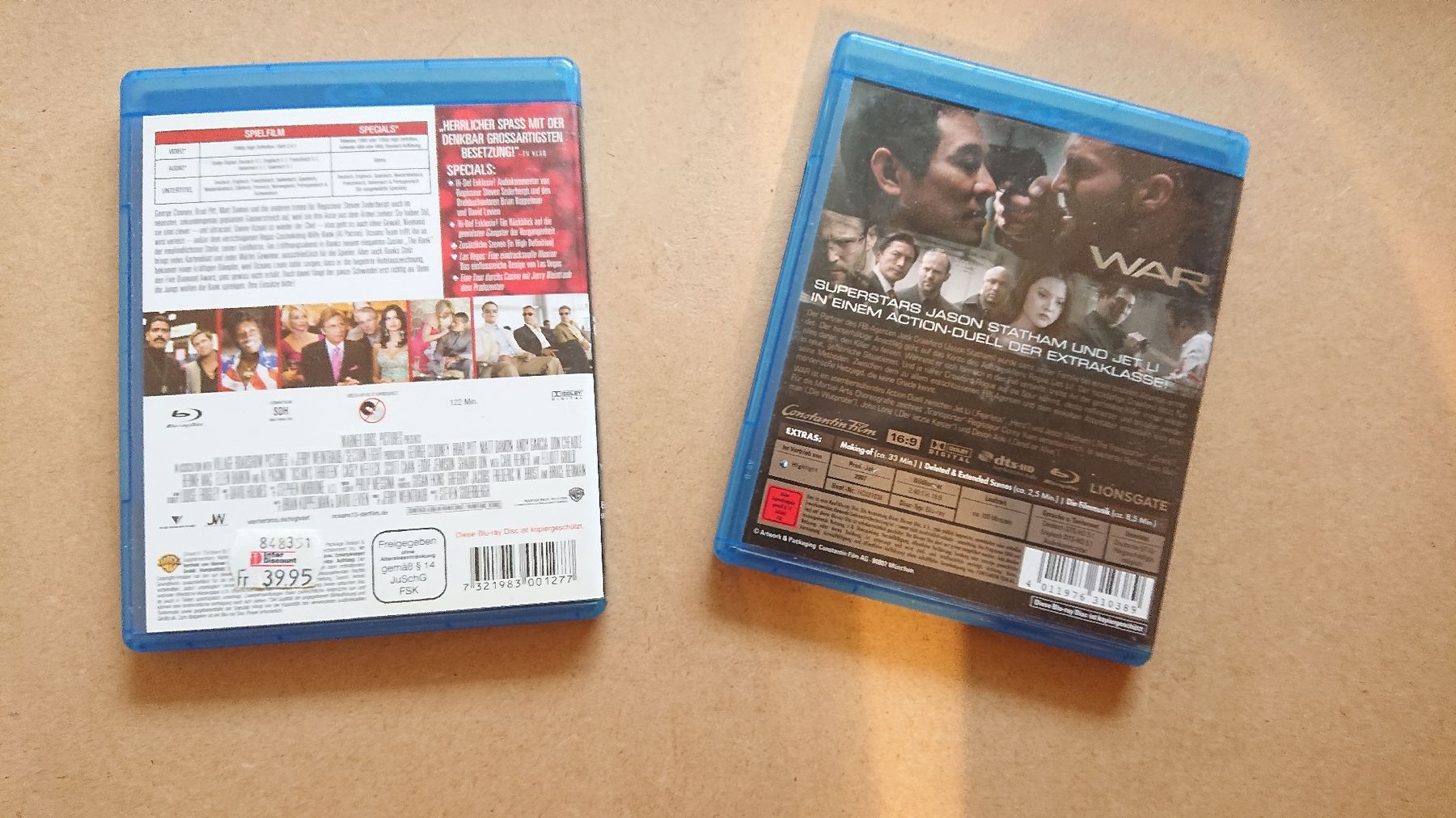 Alle DVDs: 2 Blu-ray Filme Ocean's 13 und War – Gebraucht aus Chur von FreakofRarity 3