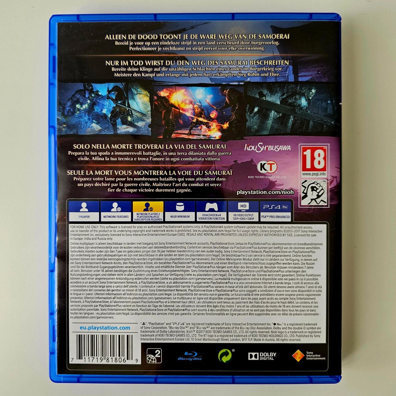 Sony Giochi: Nioh (PS4) – Usato da Holziken venduto da Miglioregamesnmore 1