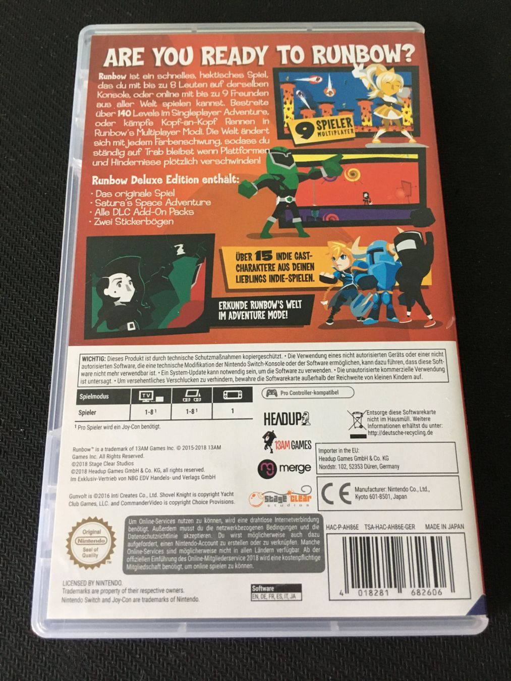 Nintendo Giochi: Runbow für Nintendo Switch – Usato da St.Gallen venduto da sjosjo 1