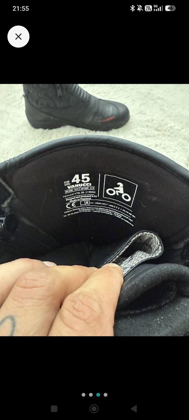 Vanucci Herrenschuhe: Vanucci VTB 20 Motorradstiefel - Grösse 45 – Gebraucht aus Gerlafingen von Zsoltikoki 2