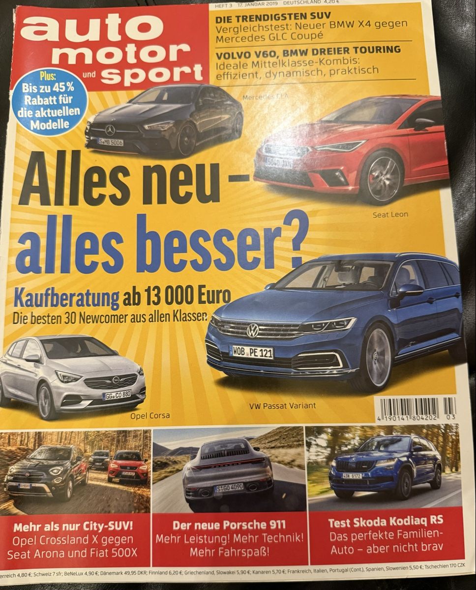 Riviste & Magazine: automotorundsport/17.01.19 – Usato da hunzenschwil venduto da Oldipark