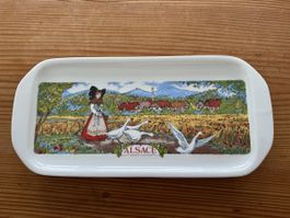 Porzellan Butterplatte Elsass, Vintage, guter Zustand