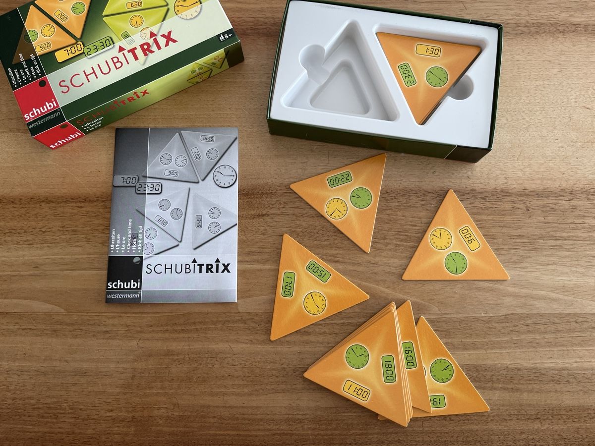 Schubi Lernmedien Giochi: Schubitrix Uhrzeiten lernen – Usato da Luzern venduto da Patrick_e 1