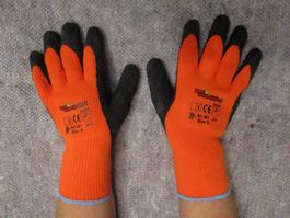 100 Paar Winterhandschuhe Comfort, Textil gummiert 9/M