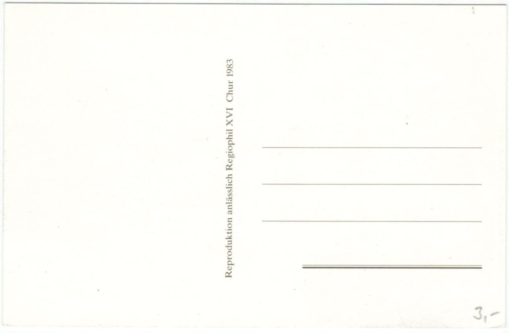Cartoline postali: GR 262 REPRO Litho Chur – Nuovo (secondo la descrizione) da Fribourg venduto da philafri 1