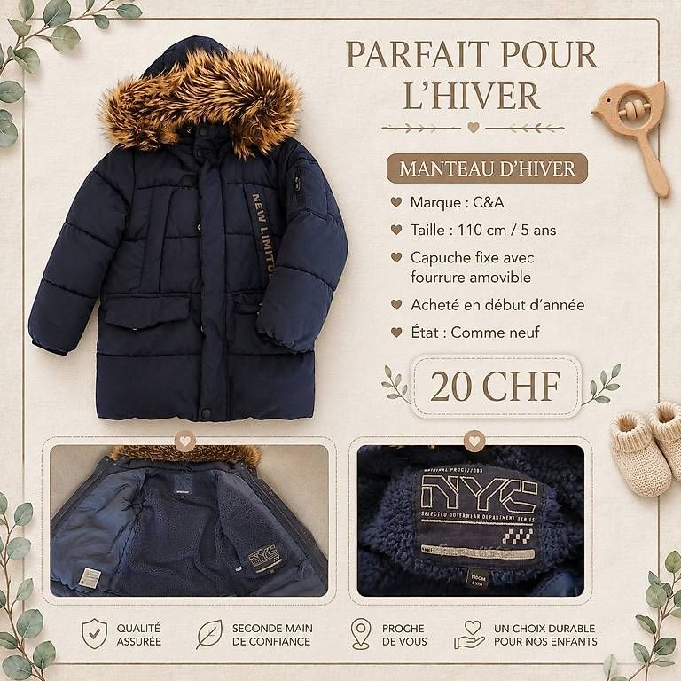 Giacche & Cappotti: Manteaux pour garçons – Usato da Sierre venduto da ana_8jqm