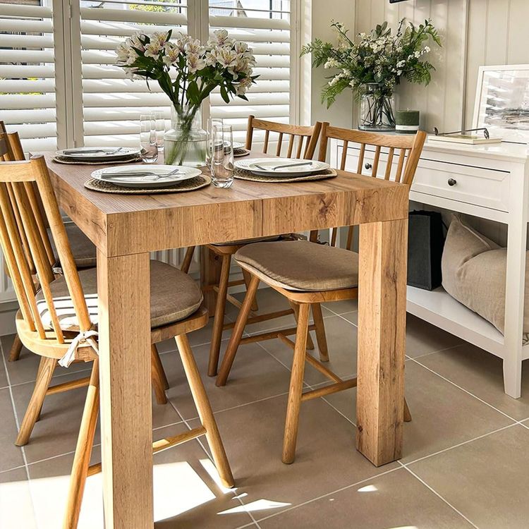 Ausziehbarer Tisch 120(200)x80cm rustikale Eiche MARINA 6