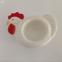 Vintage Eierbecher Huhn aus Keramik