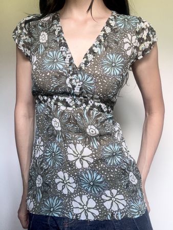 vintage street one babydoll wrap top
