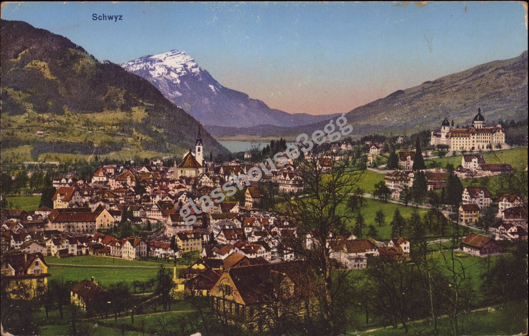Cartoline postali: AK 1930 Schwyz – Usato da Eggersriet venduto da glasshouse3egg