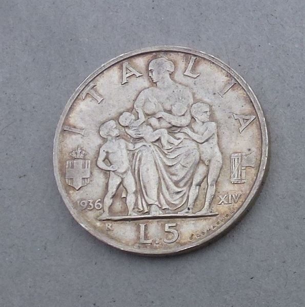 Tutti le monete: Italien ++ 5 Lire 1936 – Usato da Walkringen venduto da Casablanca777