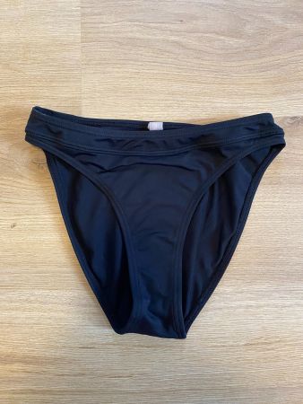 Bas de maillot de bain noir taille mi-haute