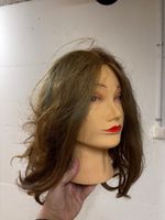 Frisierkopf mit braunen Haaren gebrauchter Zustand