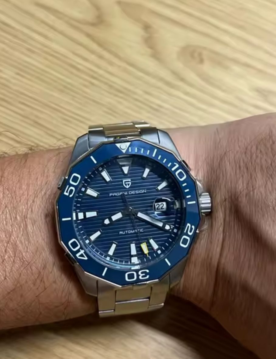 Pagani Design Uhren: Pagani Design neu unbenutzt blau – Neu (gemäss Beschreibung) aus Suhr von ChronixChronometer