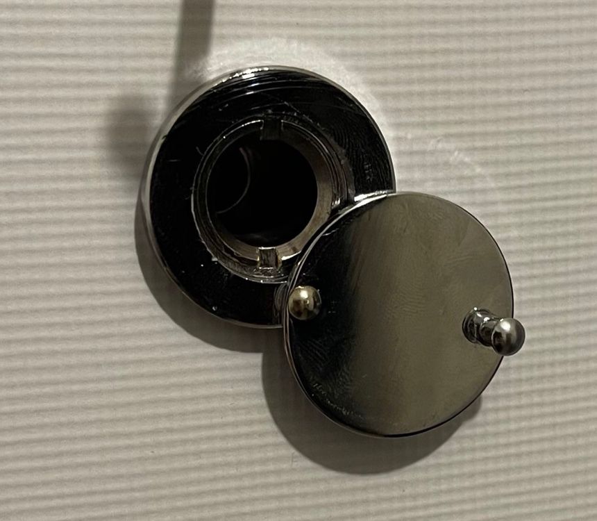 DENI Türspion Abdeckkappe - 47mm Verchromt Aus Messing