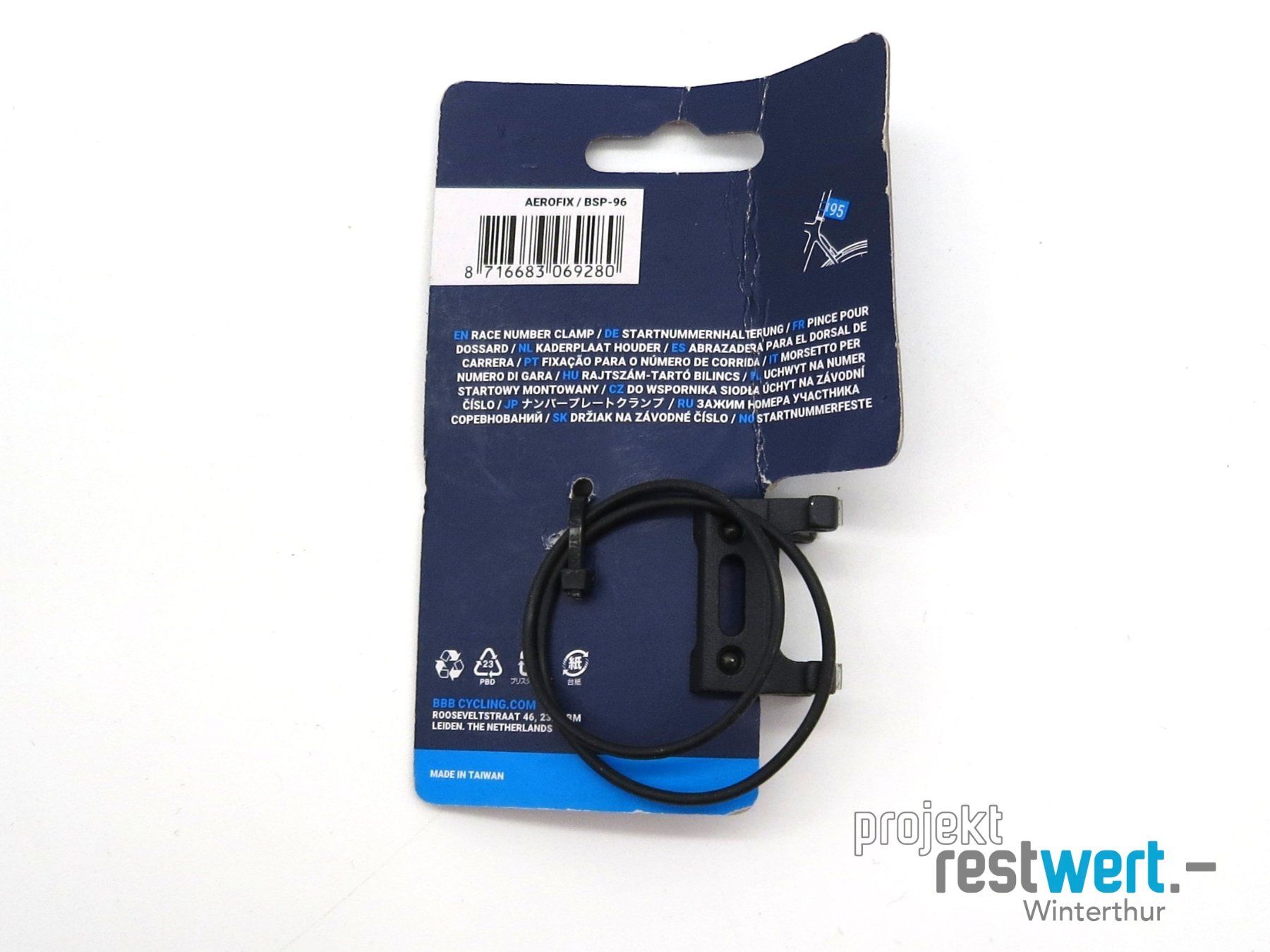 Supporti per biciclette: AEROFIX Startnummernhalterung – Nuovo e nell'imballaggio originale da Winterthur venduto da Restwert_Winterthur 1